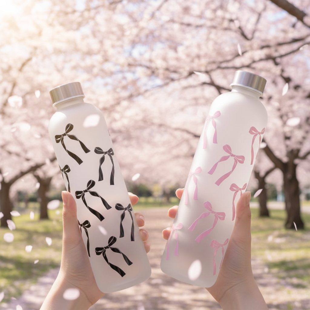 2 gourdes - cerisiers en fleurs