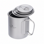 4 tasses emboîtées couvercles