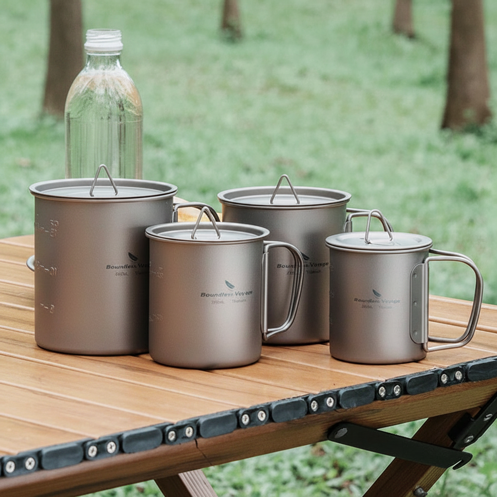 4 tasses table camping