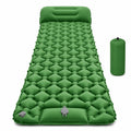 Matelas de camping autogonflant avec pompe à pied intégré en nylon TPU imperméable avec oreiller
