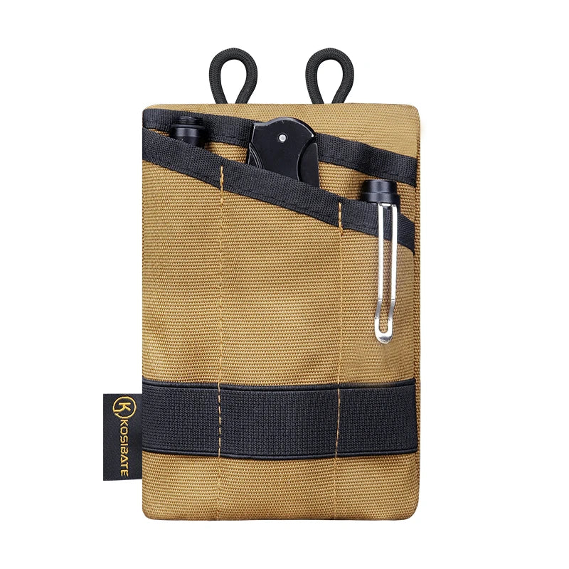 Kosibate Pochette Tactique EDC Molle – Mini Portefeuille, Porte-Clés, Ceinture, Camping, Randonnée & Chasse