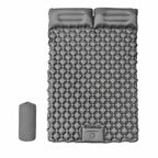 Matelas de camping autogonflant avec pompe à pied intégré en nylon TPU imperméable avec oreiller