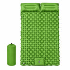 Matelas de camping autogonflant avec pompe à pied intégré en nylon TPU imperméable avec oreiller