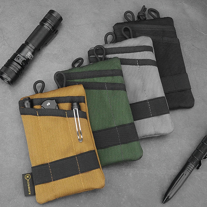 Kosibate Pochette Tactique EDC Molle – Mini Portefeuille, Porte-Clés, Ceinture, Camping, Randonnée & Chasse