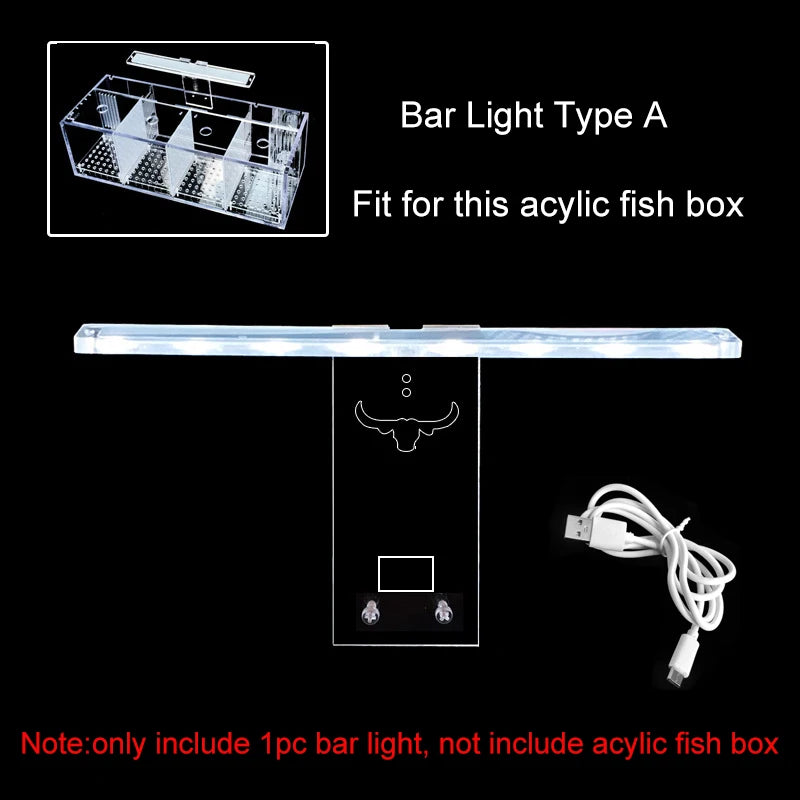 Aquarium Acrylique Écologique 220V pour Betta – Incubateur, Boîte d'Isolation, Bureau, Mini Aquarium Créatif