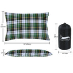 Oreiller de Camping – Oreiller de Voyage Pliant en Coton, Léger et Portable avec Housse pour Camping et Randonnée
