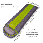 Sac de Couchage Chaud 4 Saisons – Adultes & Enfants, Camping, Randonnée, Voyage avec Sac de Compression