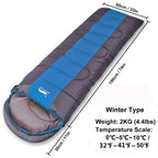 Sac de Couchage Chaud Hiver – Enveloppe Grand Format 220x85cm – Adultes – Camping, Randonnée