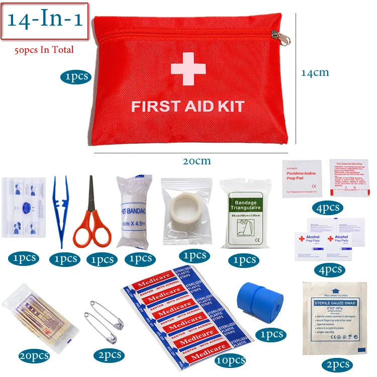 Kit de Premiers Secours Complet Étanche – Randonnée & Camping