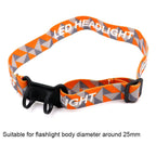 Bandeau Frontal Réglable – Support Élastique pour Lampe de Poche LED, Torche & Lampe Frontale