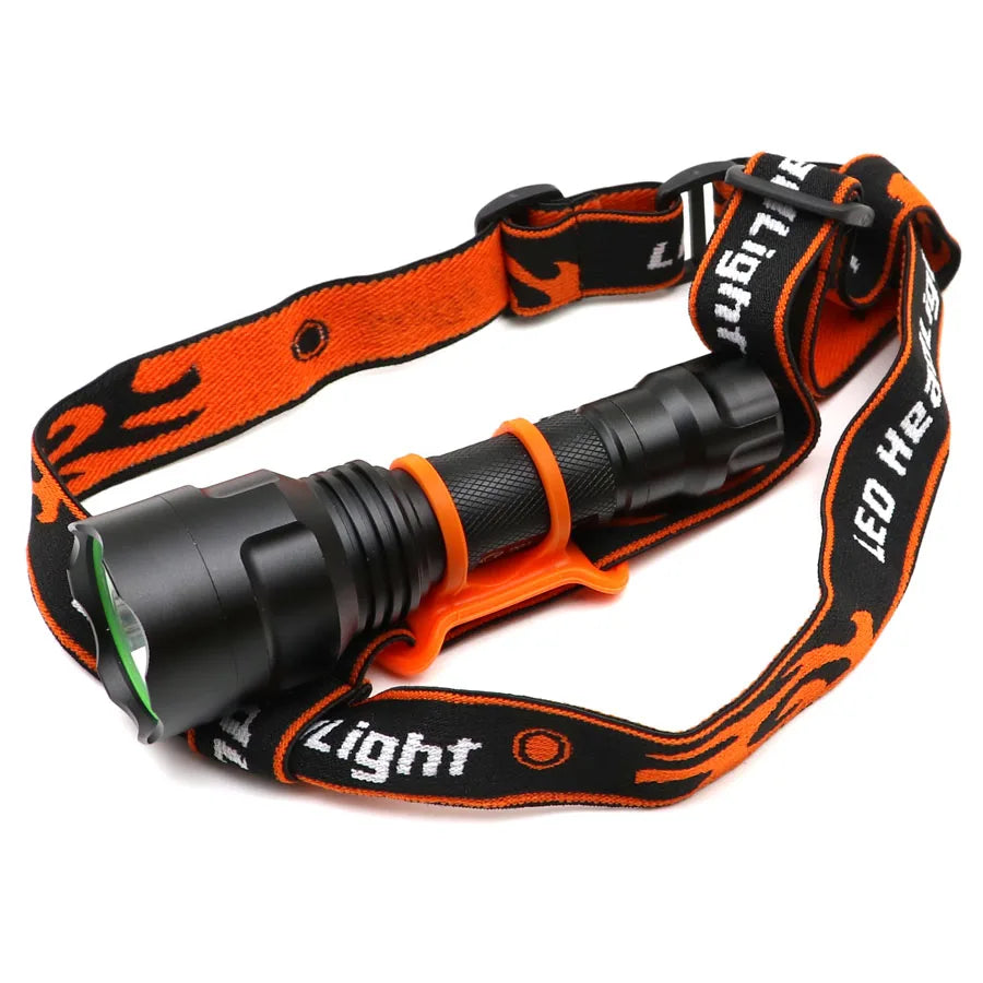 Bandeau Frontal Réglable – Support Élastique pour Lampe de Poche LED, Torche & Lampe Frontale
