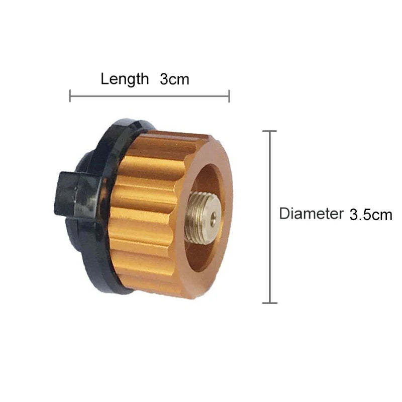 Adaptateur Réchaud à Gaz Camping – Connecteur Ultraléger 50 g pour Cartouche à Buse et Brûleur Outdoor