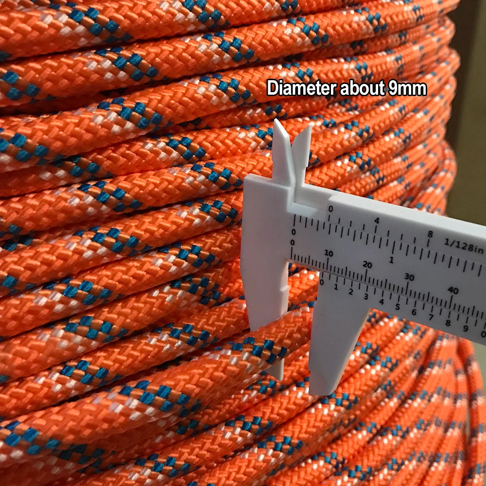 Corde d'Escalade 10m/20m/30m/50m – Corde d'Urgence Outdoor 9mm Haute Résistance