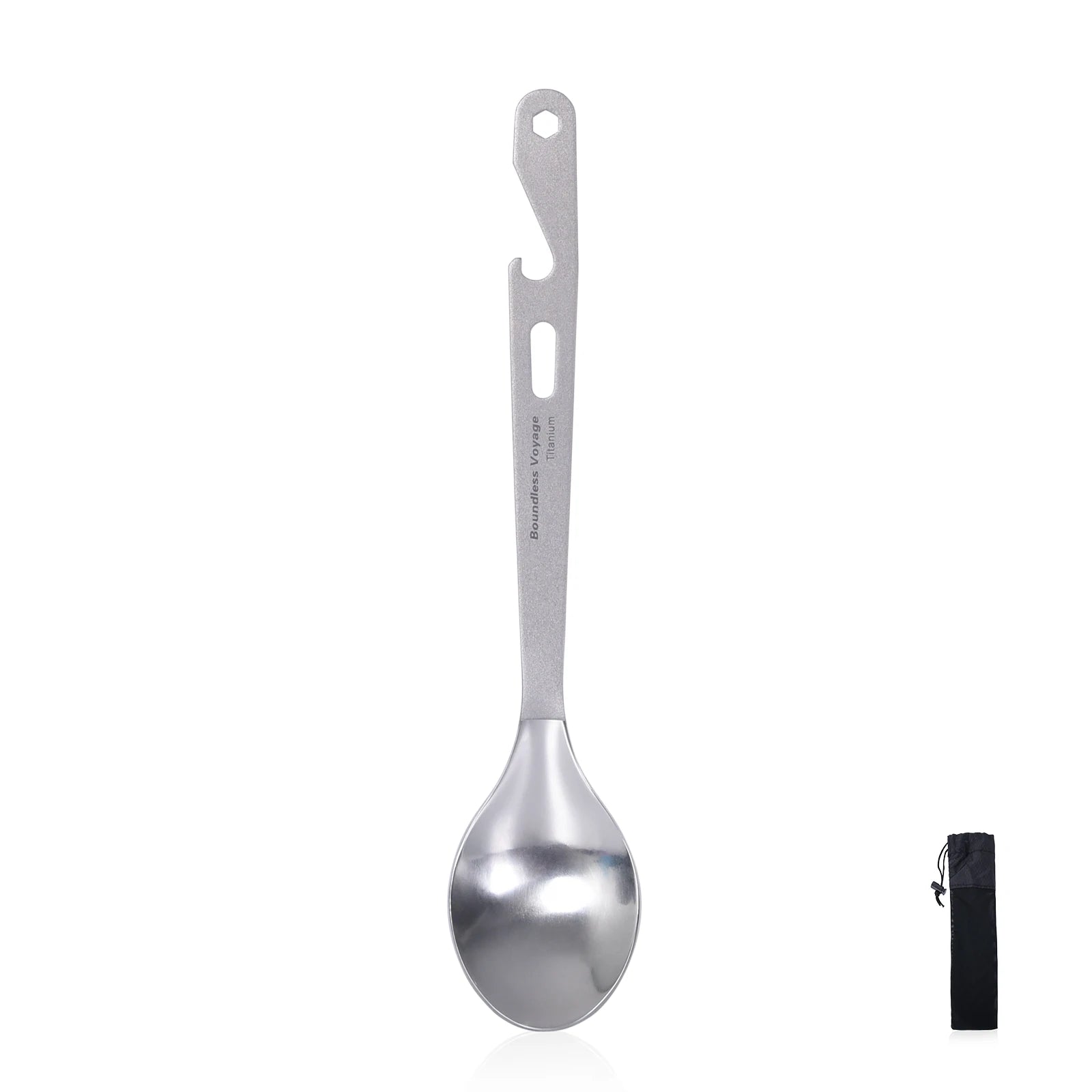 Cuillère en Titane avec Décapsuleur – Couverts Ultra-légers pour Camping