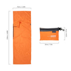 TOMSHOO Doublure de Sac de Couchage Portable 70x210cm – Polyester Pongee avec Taie d'Oreiller Intégrée