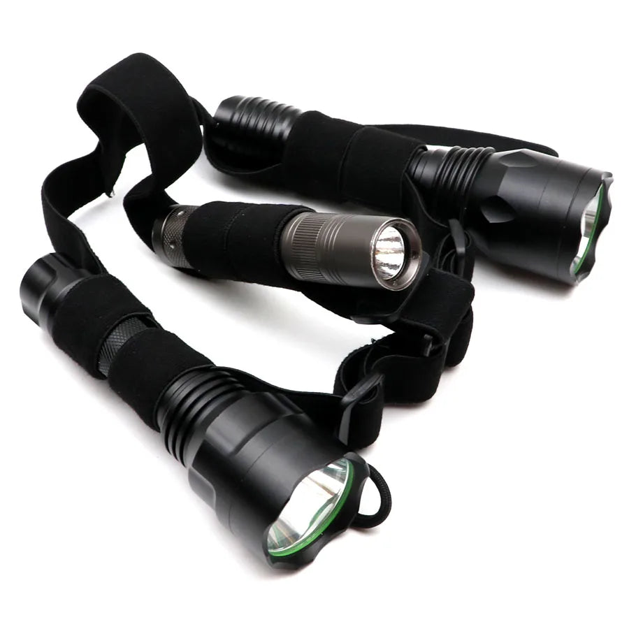 Bandeau Frontal Réglable – Support Élastique pour Lampe de Poche LED, Torche & Lampe Frontale
