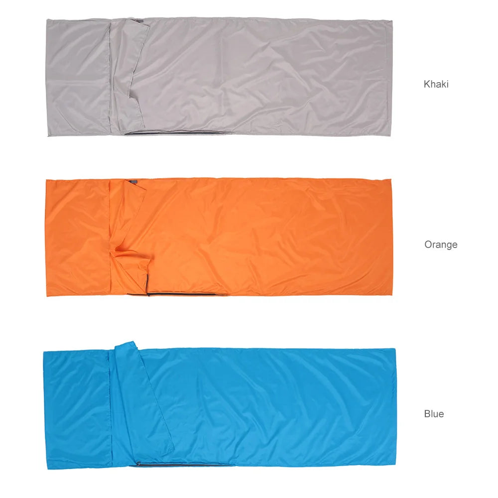 TOMSHOO Doublure de Sac de Couchage Portable 70x210cm – Polyester Pongee avec Taie d'Oreiller Intégrée