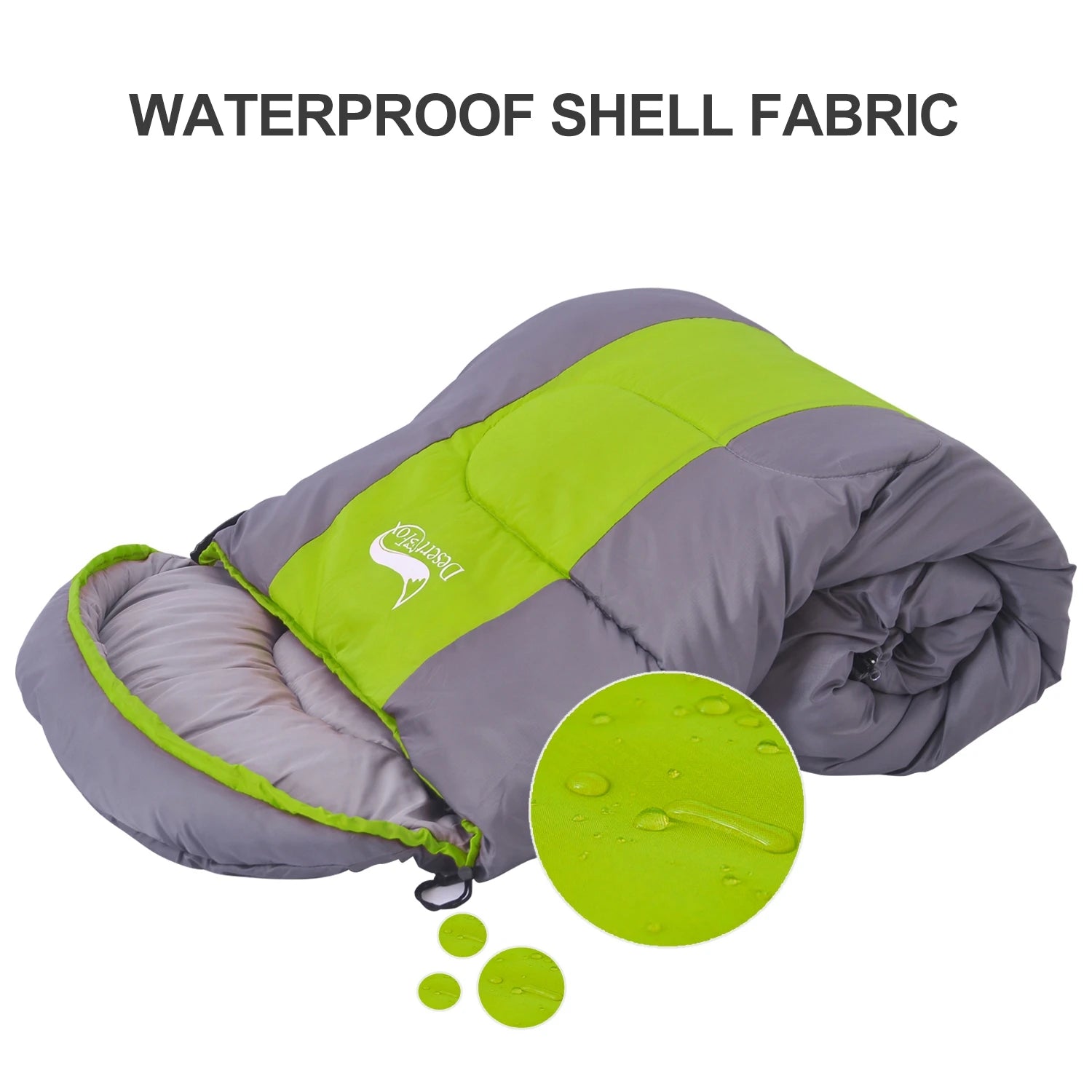 Sac de Couchage Chaud 4 Saisons – Adultes & Enfants, Camping, Randonnée, Voyage avec Sac de Compression