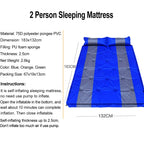 Matelas Auto-Gonflant 2 Personnes avec Oreillers Intégrés – Tapis de Camping Gonflable pour Tente