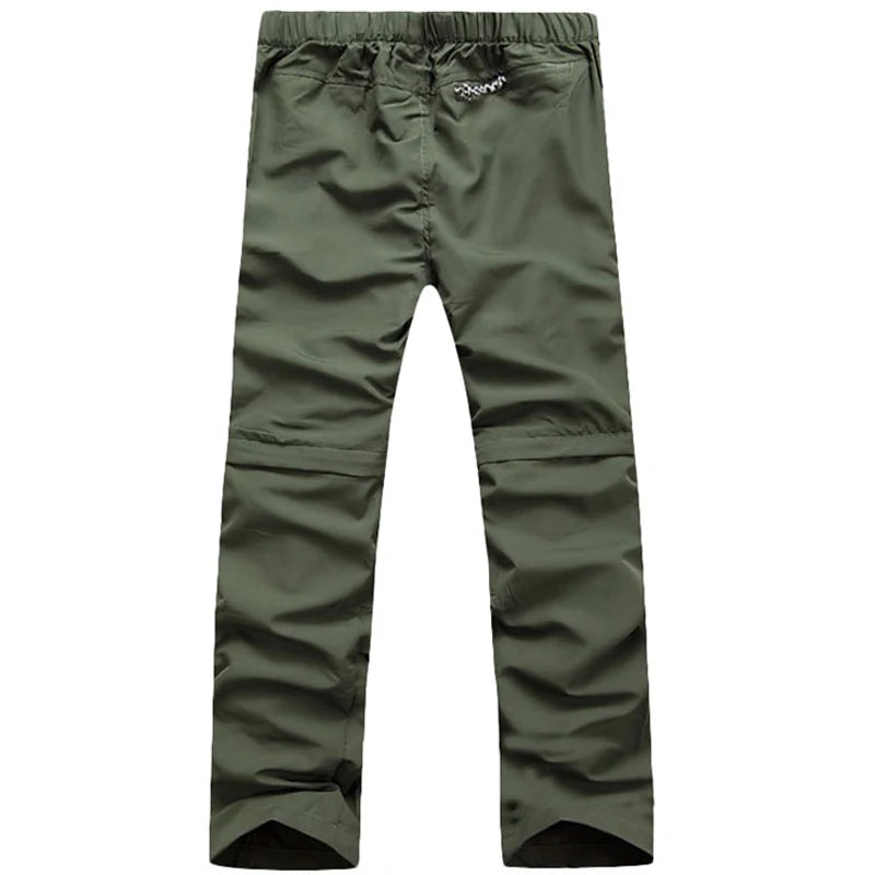 Pantalon Cargo Homme Détachable Séchage Rapide – Respirant, Imperméable, Convertible en Short – Outdoor