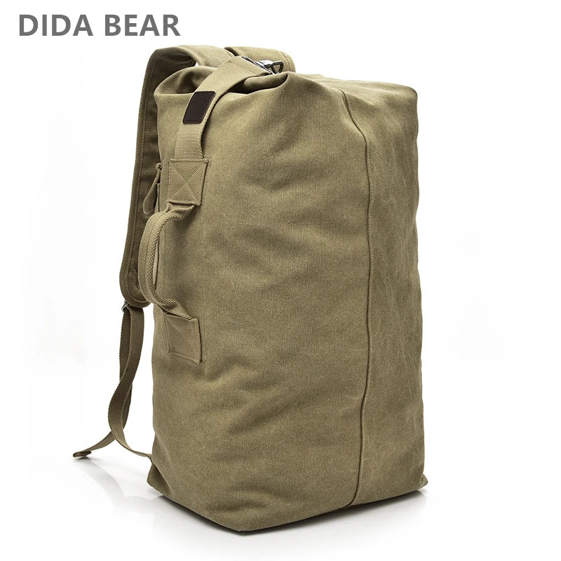 Sac à Dos de Voyage Grande Capacité – Toile Canvas, Alpinisme & Randonnée | Homme