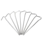 Piquets de Tente – Lot de 6 Sardines 18 cm en Alliage d'Aluminium pour Tente, Auvent, Cordes de Haubanage