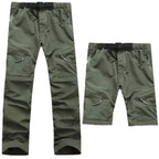 Pantalon Cargo Homme Détachable Séchage Rapide – Respirant, Imperméable, Convertible en Short – Outdoor