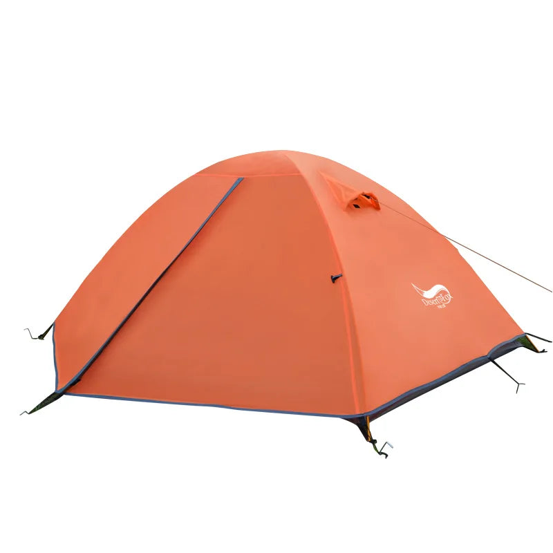 Tente de Camping 2 Personnes – Tente Légère Randonnée, Double Paroi, Mâts Aluminium, Sac de Transport