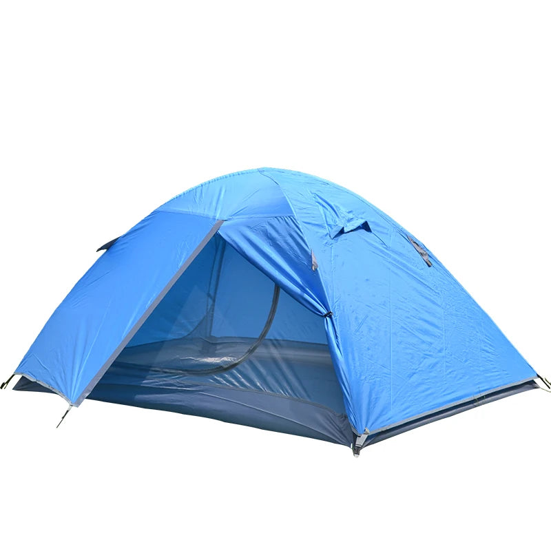 Tente de Randonnée 2 Personnes Double Couche 4 Saisons Imperméable Légère