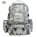 Sac à Dos Tactique 55L Molle – Nylon Haute Capacité pour Camping, Randonnée, Chasse et Voyage