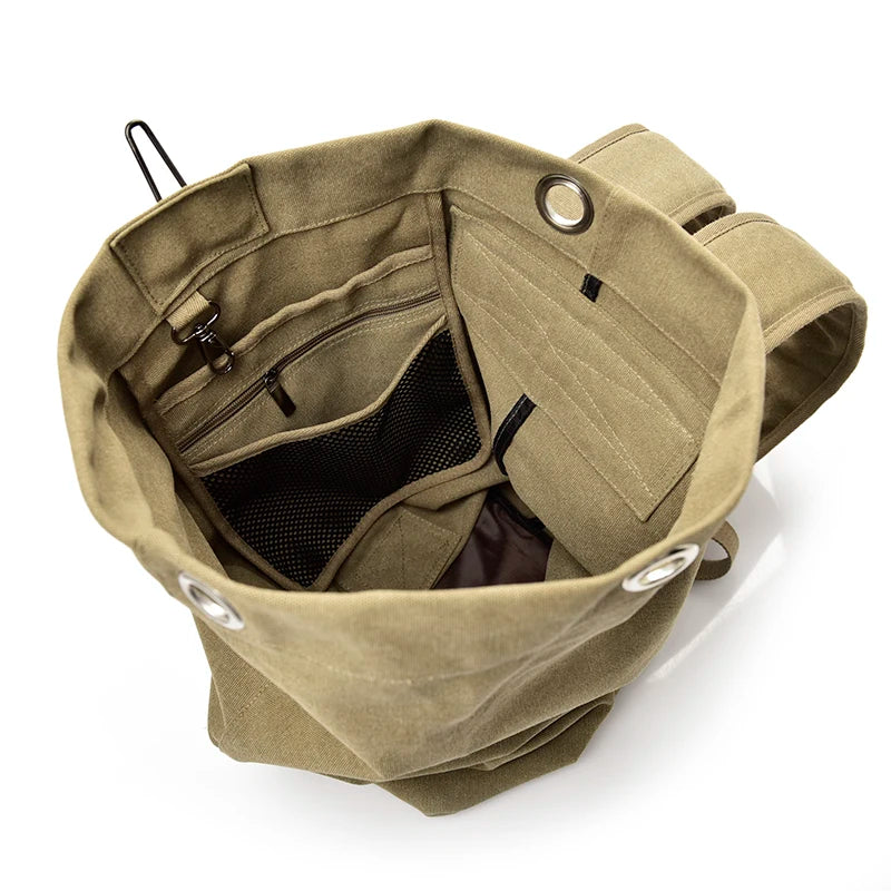 Sac à Dos de Voyage Grande Capacité – Toile Canvas, Alpinisme & Randonnée | Homme