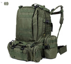 Sac à Dos Tactique 55L Molle – Nylon Haute Capacité pour Camping, Randonnée, Chasse et Voyage
