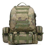 Sac à Dos Tactique 55L Molle – Nylon Haute Capacité pour Camping, Randonnée, Chasse et Voyage
