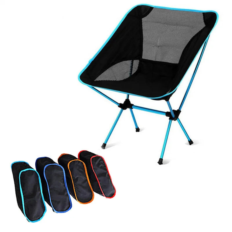 Chaise de Camping Pliable Légère et Compacte – Chaise Portable pour Plage, Pêche, Randonnée, Pique-Nique, Voyage
