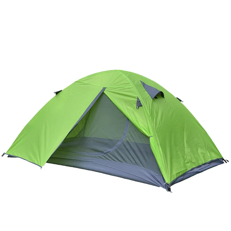 Tente de Randonnée 2 Personnes Double Couche 4 Saisons Imperméable Légère
