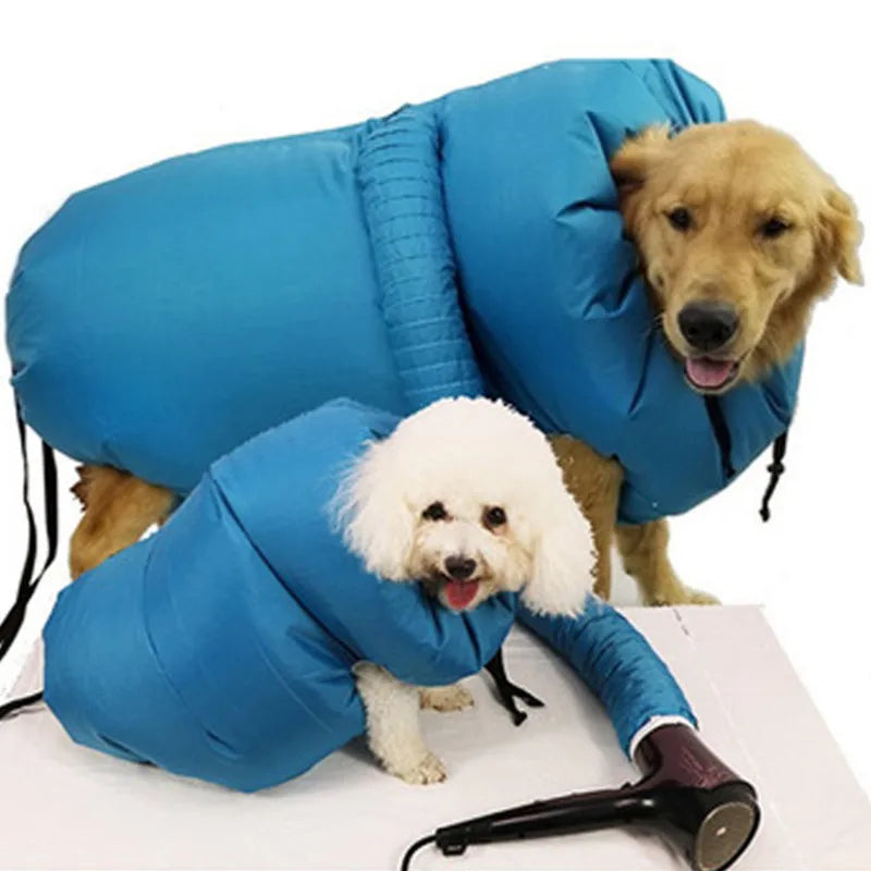 Sac Sèche-Poil Portable pour Chien et Chat – Pliable, Séchage Rapide, Toilettage – Tailles S/M/L/XL