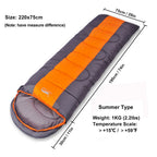 Sac de Couchage Chaud 4 Saisons – Adultes & Enfants, Camping, Randonnée, Voyage avec Sac de Compression