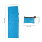 TOMSHOO Doublure de Sac de Couchage Portable 70x210cm – Polyester Pongee avec Taie d'Oreiller Intégrée