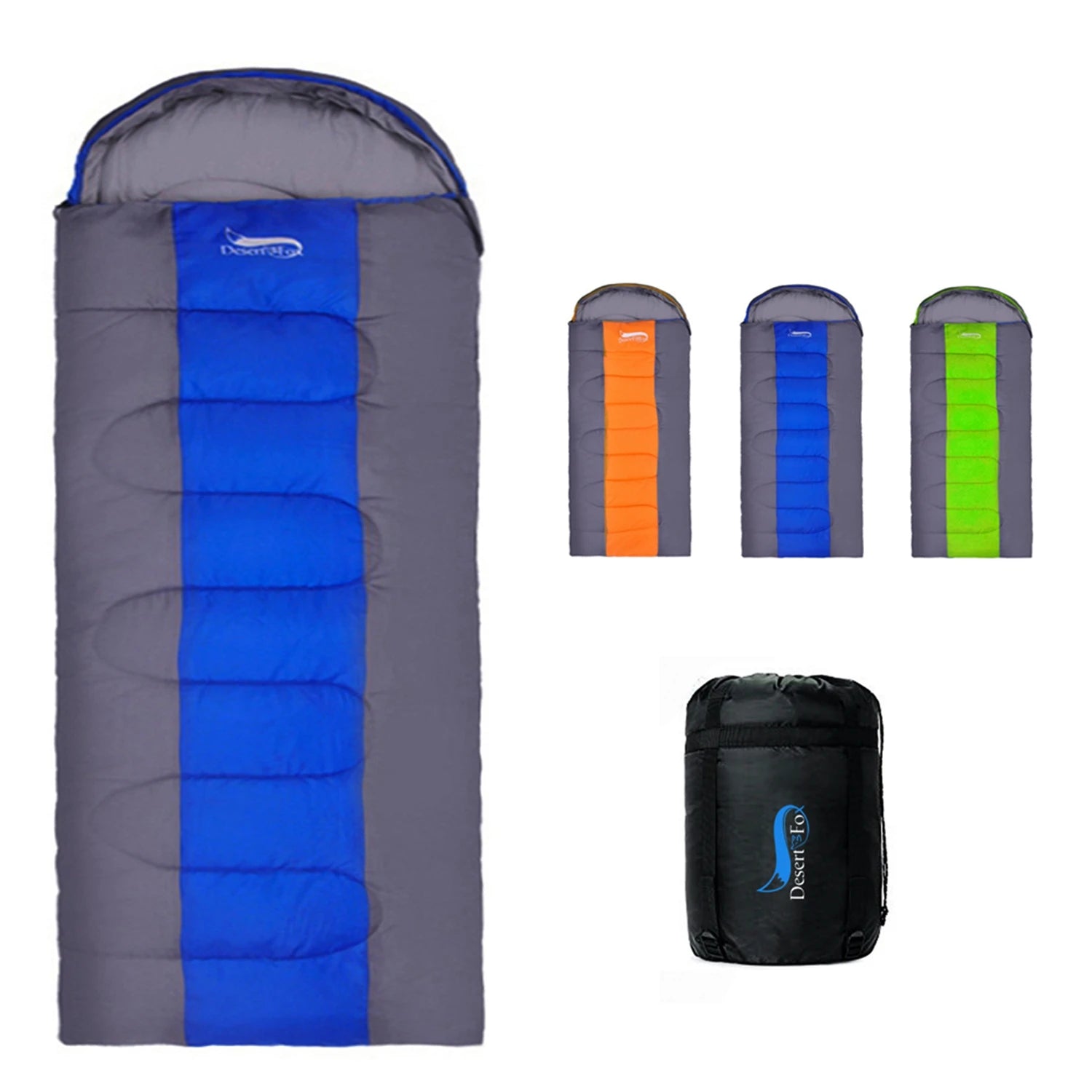 Sac de Couchage Chaud 4 Saisons – Adultes & Enfants, Camping, Randonnée, Voyage avec Sac de Compression