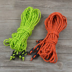 Cordes Réfléchissantes pour Tente - Lot de 4, 2m, Haute Résistance avec Boucle, Accessoires Camping Coupe-Vent