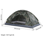 Tente de Camping Ultra-Légère 1/2 Personnes Couche Simple, Anti-UV UPF 30+, Randonnée & Camping