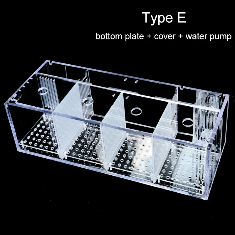 Aquarium Acrylique Écologique 220V pour Betta – Incubateur, Boîte d'Isolation, Bureau, Mini Aquarium Créatif