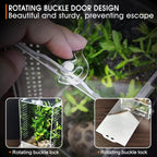 Boîte en Acrylique Transparente pour Insectes – Terrarium Personnalisable pour Araignées, Décor Rainforest et Animaux Rampants