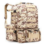 Sac à Dos Tactique 55L Molle – Nylon Haute Capacité pour Camping, Randonnée, Chasse et Voyage