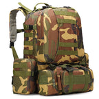 Sac à Dos Tactique 55L Molle – Nylon Haute Capacité pour Camping, Randonnée, Chasse et Voyage