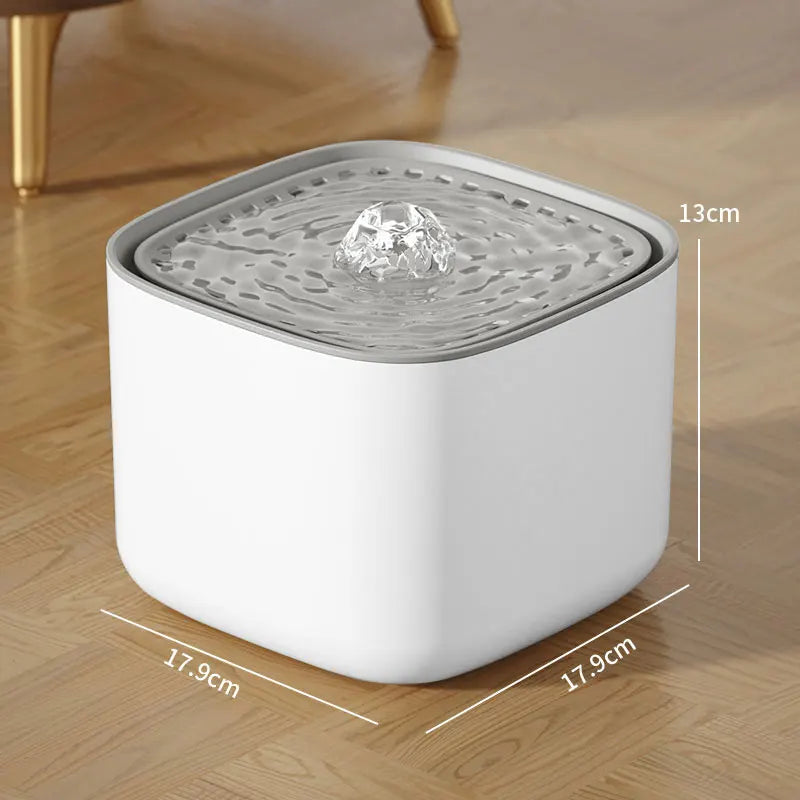 Fontaine à Eau pour Chat 3L – Filtration Triple, Grande Capacité, Silencieuse, USB, Distributeur d'Eau pour Chien et Chat