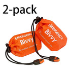 Sac de Couchage d'Urgence – Couverture de Survie Thermique Mylar, Léger, Imperméable, Abri Portable pour Camping et Randonnée