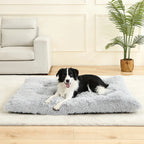 Lit Sofa Doux en Peluche Longue pour Chien et Chat – Coussin Confortable, Corbeille Animaux
