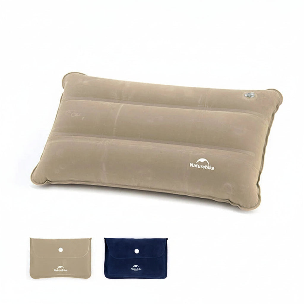 Oreiller Gonflable Carré – Ultra-léger, Portable et Confortable pour Camping, Randonnée et Voyage