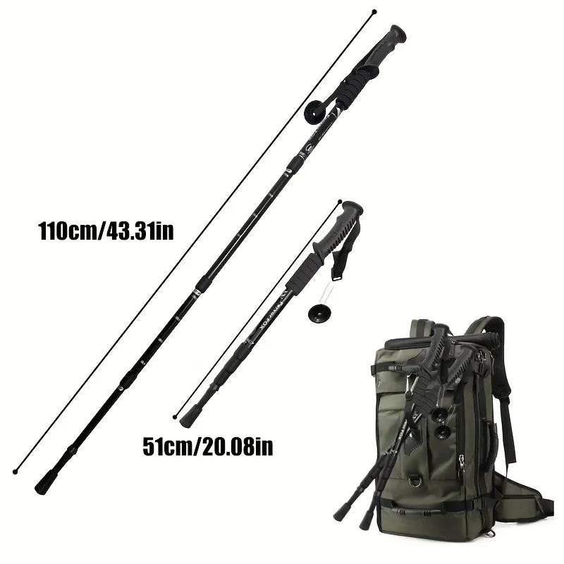 Bâton de Randonnée Léger Réglable 4 Hauteurs – Poignée Antidérapante – Indispensable pour le Trekking